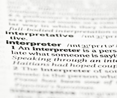 dictionary definition of interpreter