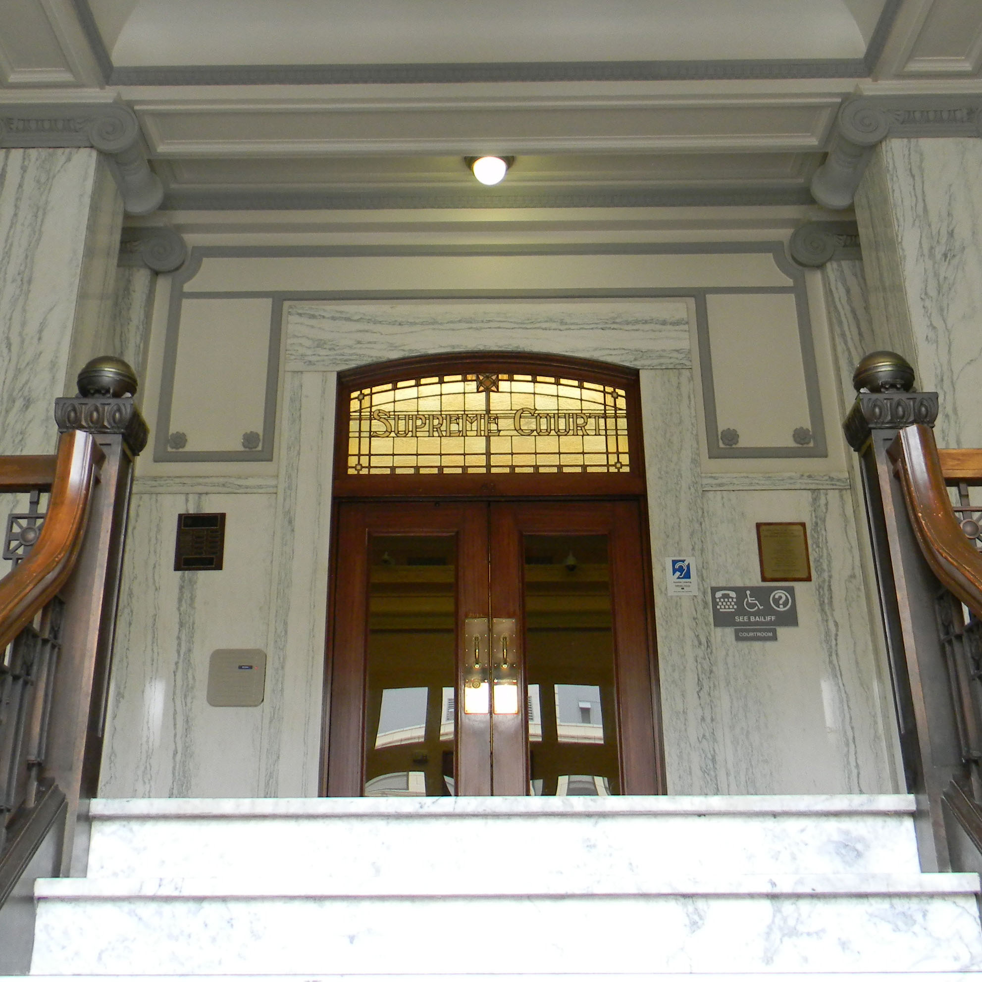 courtroom entrance