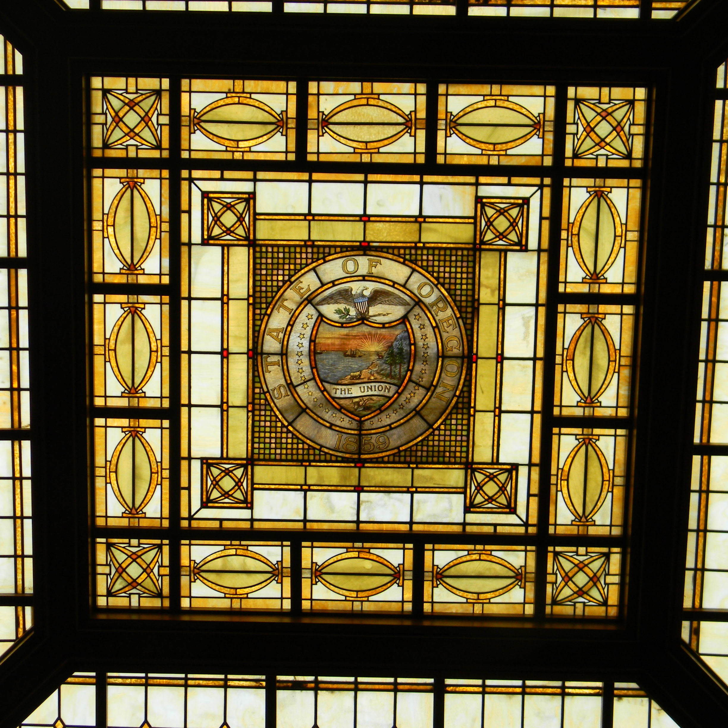 stained glass ceiling