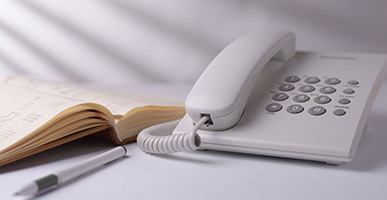 telephone and book