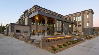 Front of the new Crook County Courthouse