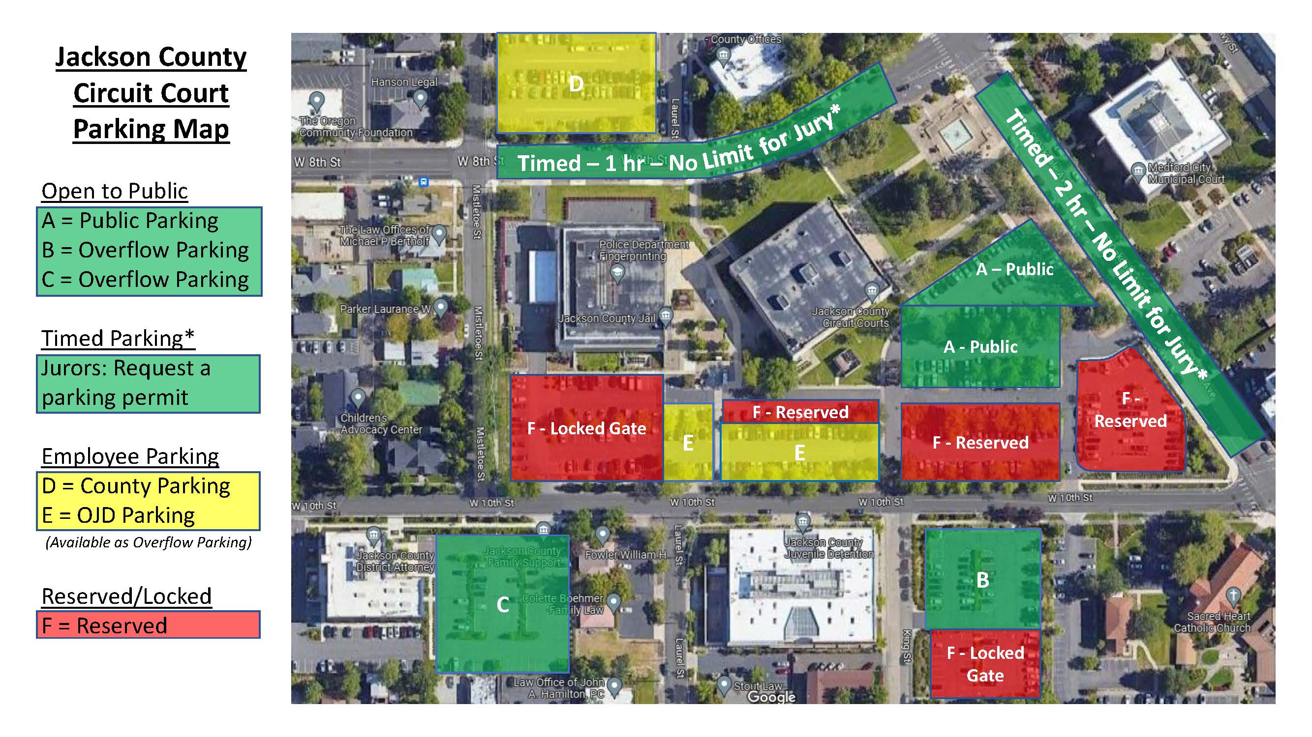 Aerial view of the courthouse and surrounding areas