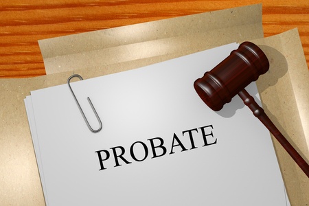 Probate on paper with Gavel