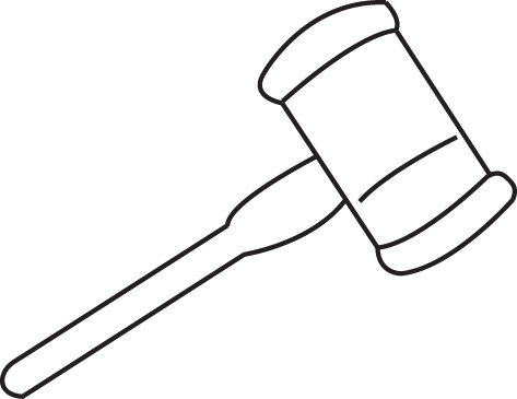 Illustrated gavel