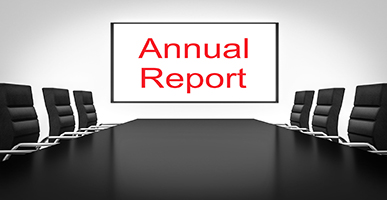 Annual report above table