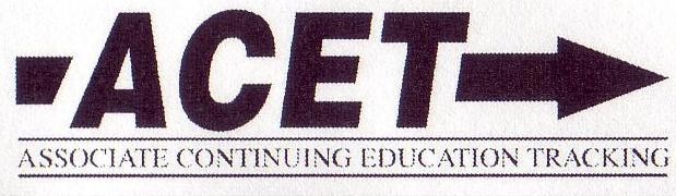 Associate Continuing Education Tracking ACET Logo