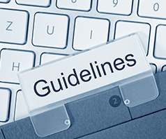 Guidelines tab on a keyboard