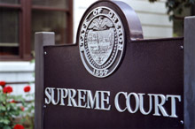 Supreme Court sign